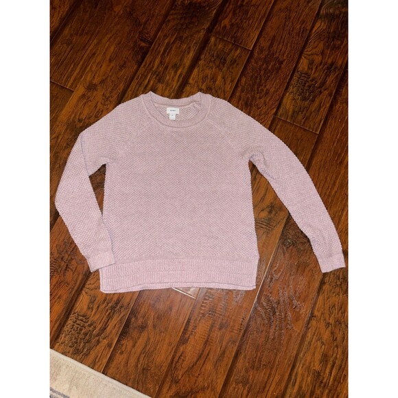 Old Navy lightweight waffle pattern light pink sweater size M - Picture 1 of 4